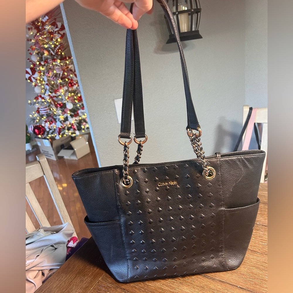 Calvin Klein leather Hayden Mercury shoulder bag - Picture 4 of 15